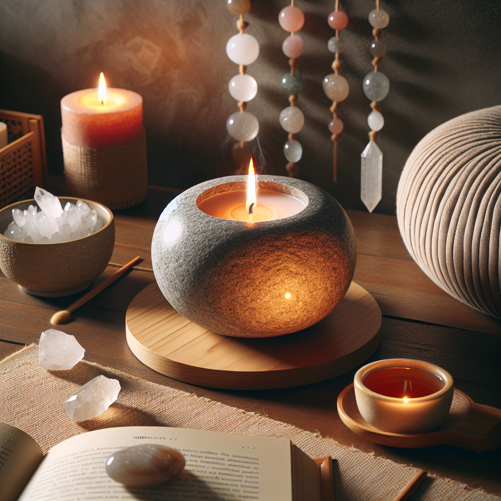 Perfect Stone Candle for Meditation