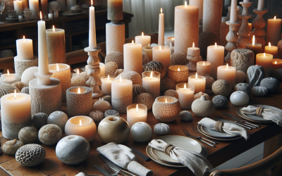 Stone Candles as Centerpieces: Ideas for Your Home