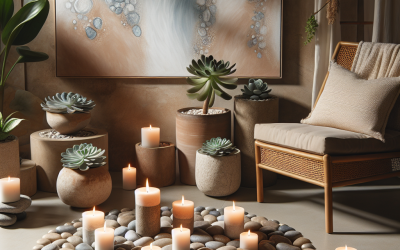 How to Create a Relaxation Zone with Stone Candles