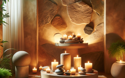 Creating a Peaceful Meditation Nook with Stone Candles