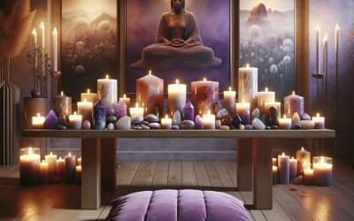 How to Decorate Your Meditation Space with Stone Candles