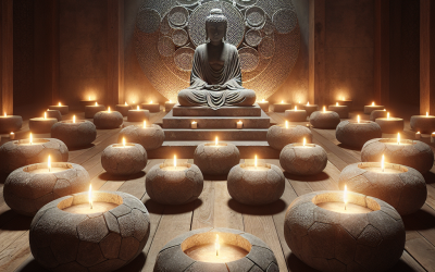Creating a Peaceful Space for Meditation with Stone Candles