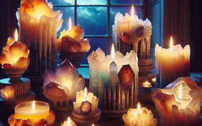How Resin and Stone Create Candles That Glow Like Jewels