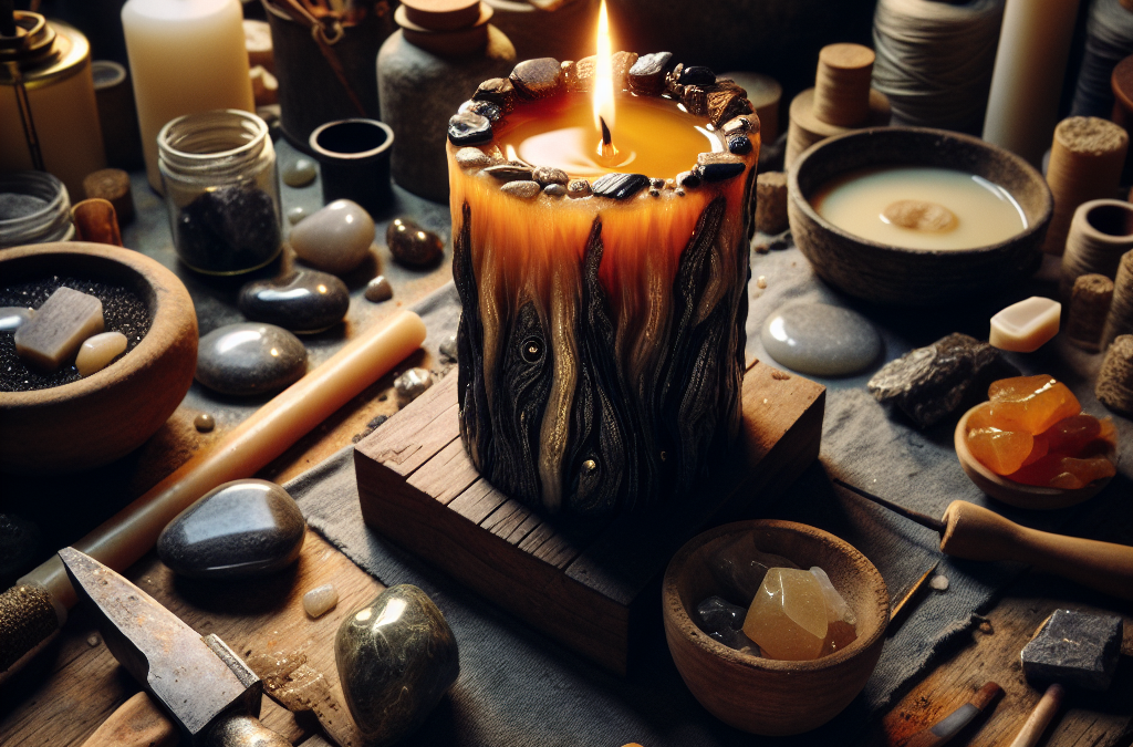 Discover the Art of Resin Stone Candle Making